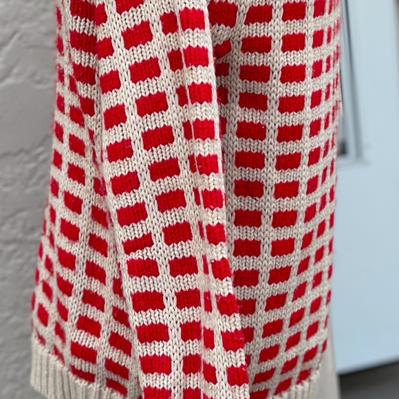 Vintage 1970’s checkerboard sweater made in Japan - Picture 2 of 9